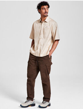 Mode of One Men Pull On Cargo Pants Dark Walnut Size XL